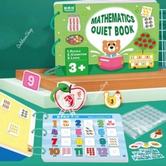 Học Liệu Bóc Dán Toán Học Thông Minh Đầu Đời Cho Bé Mathetics Quiet Book