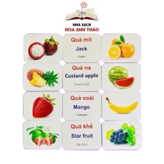 Flashcard Dạy trẻ về thế giới xung quanh Việt Hà song ngữ 19 chủ đề Glenn Doman từ 0-6 tuổi
