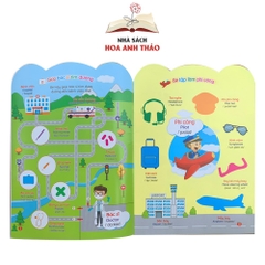 Sách Bóc dán thông minh song ngữ Việt Anh dành cho trẻ từ 2-6 tuổi
