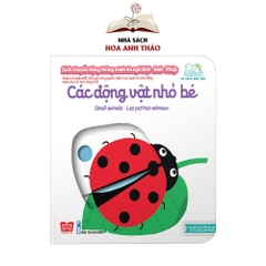 Sách chuyển động tương tác - Đa ngữ Anh Việt Pháp chủ đề Small animals Các động vật nhỏ bé