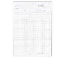 Giấy kiểm tra cấp 1 điểm 10 Hồng Hà ( 4 ô ly )