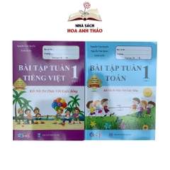 Sách - Bài tập tuần và Đề kiểm tra toán và tiếng việt lớp 1 học kỳ 1 Kết nối tri thức với cuộc sống