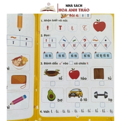 Combo 3 Quyển Luyện Viết 5.0, Luyện Đọc Tư Duy, Vở Ô Li Toán Tư Duy - Hương Giang - Trung Anh
