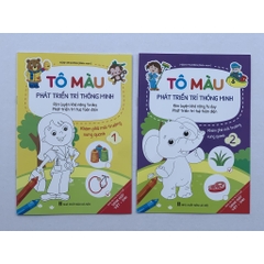 Sách - Tô màu bé tô màu song ngữ Anh Việt phát triển trí thông minh