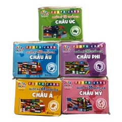 Bộ Thẻ Học Song Ngữ Quốc Kỳ Các Quốc Gia Trên Thế Giới Việt Hà