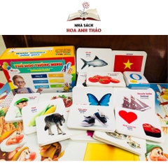 Bộ thẻ thông minh Flashcard Việt Hà 16 chủ đề song ngữ Việt Anh cho bé phương pháp Glenn Doman