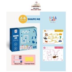 Sách vẽ thông minh cho bé xóa được, học liệu giáo dục sớm thương hiệu Lalala Baby 68 Trang