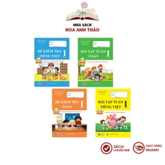 Sách - Bài tập tuần và Đề kiểm tra toán và tiếng việt lớp 1 học kỳ 2 Cùng phát triển năng lực