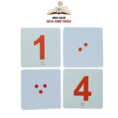 Bộ thẻ Flashcard Việt Hà dạy trẻ học toán Dot Card cho bé từ 3 tháng đến 6 tuổi