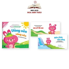 Sách Ehon Nhật Bản Âm thanh cho bé song ngữ Việt Anh (bộ 8 cuốn có file nghe)