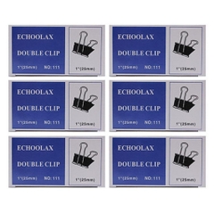 Kẹp Bướm SLECHO Nhiều Kích Thước 15mm/19mm/25mm/32mm - Hộp 12 Cái (Kẹp Giấy)