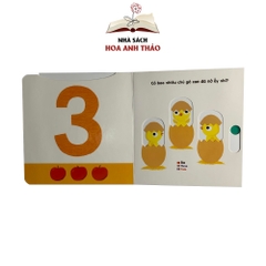 Sách chuyển động tương tác - Đa ngữ Anh Việt Pháp chủ đề Numbers Số đếm