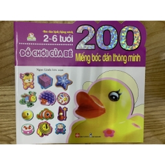 Sách 200 Miếng bóc dán thông minh cho trẻ 26 tuổi