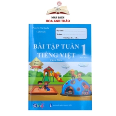 Sách - Bài tập tuần và Đề kiểm tra toán và tiếng việt lớp 1 học kỳ 1 Cánh diều