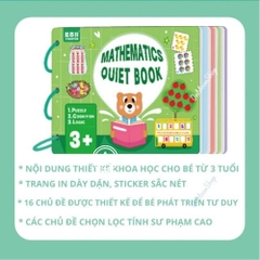 Học Liệu Bóc Dán Toán Học Thông Minh Đầu Đời Cho Bé Mathetics Quiet Book