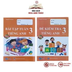 Sách Bài tập tuần và đề kiểm tra Tiếng Anh 3 học kỳ 1 Bộ 2 quyển