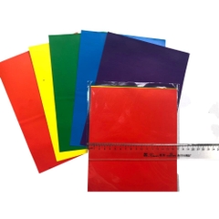 Giấy Thủ Công Nhiều Màu - khổ 17x22 cm - có decal bóc dán