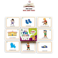 Bộ thẻ Flashcard 300 câu hỏi và trả lời Việt Hà giúp trẻ phát triển ngôn ngữ và giao tiếp