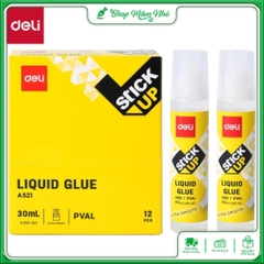 Hồ nước Deli A521, keo dán giấy Deli liquid Glue - 30ml