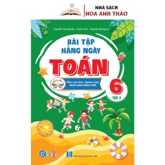 Combo 2 quyển Bài tập hàng ngày Toán lớp 6 tập 1, tập 2 - Cánh diều