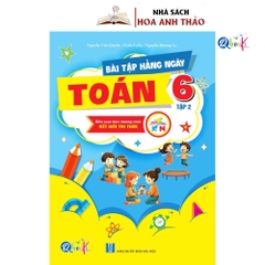 Combo 2 quyển Bài tập hàng ngày toán lớp 6 tập 1, tập 2 kết nối tri thức.