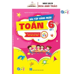 Combo 2 quyển Bài tập hàng ngày toán lớp 6 tập 1, tập 2 kết nối tri thức.
