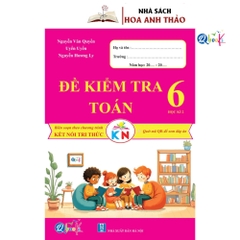 Combo 4 quyển Bài tập tuần và đề kiểm tra toán lớp 6 tập 1, tập 2 kết nối tri thức