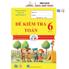 Combo 4 quyển Bài tập tuần và đề kiểm tra toán lớp 6 tập 1, tập 2 kết nối tri thức