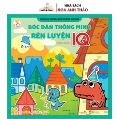 Combo 5  Sách - Bóc Dán Thông Minh Rèn Luyện IQ Khủng Long Bảo Chúa DAVID