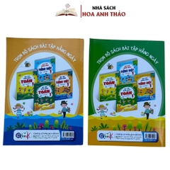 Combo 2 Sách - Combo Bài Tập Hằng Ngày Toán, Tiếng Việt Lớp 1 Tập 1i ( Cánh Diều )