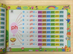 Combo Tập đánh vần tiếng việt phiên bản mới 2025 kèm bộ 42 thẻ chữ cái chữ ghép