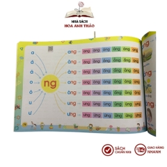 Sách - Tập đánh vần tiếng việt 5.0 kèm file video quét mã QR, toán tư duy 4-6 tuổi, Bước đầu tập viết bộ 4 quyển kèm thẻ