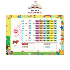 Tập đánh vần tiếng việt và bé chinh phục toán học kèm flashcard chữ cái