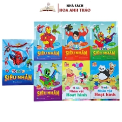 Sách - Tô Màu Siêu Nhân Công Chúa Dành Cho Bé Từ 3 Tuổi (Bộ 6 Quyển )