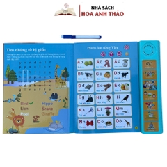 Sách Nói - Song Ngữ Anh - Việt Thanh Nga Thông Minh Tương Tác Giáo Dục Sớm Cho Trẻ Em 3+