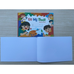 Vở Vẽ Mỹ Thuật Khổ A4 Định Lượng 100gsm, 40 Trang Cả Bìa