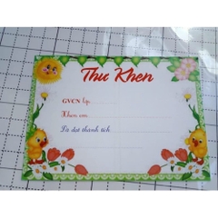 Thư Khen Thưởng Học Sinh