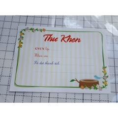 Thư Khen Thưởng Học Sinh