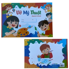 Vở Vẽ Mỹ Thuật Khổ A4 Định Lượng 100gsm, 40 Trang Cả Bìa