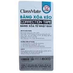 Bút Xóa Băng Kéo CLASSMATE Thiết Kế Nhỏ Gọn CL-CT500 CT120