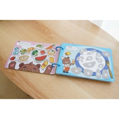 Học Liệu Bóc Dán Montessori  Busy Book Song Ngữ Anh Việt