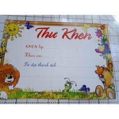 Thư Khen Thưởng Học Sinh
