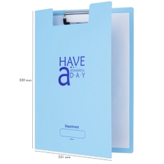 Bìa Trình Ký Kép Màu Pastel Nhựa PP Thiên Long Flexoffice FO-CB03