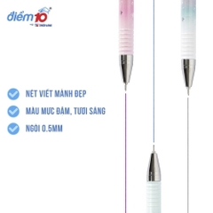 Bút Gel Smooth Flowing Gel Ink Thiên Long Điểm 10 Nét 0.5mm TP-GEL039