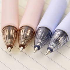 Bút Bi Nhiều Màu Deli S311 Vỏ Hoa Anh Đào Ngòi Bút 0.7mm ( Bút 4 Màu Mực )