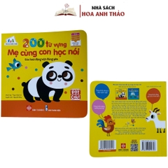 Sách - 200 Từ Vựng Mẹ Cùng Con Học nói