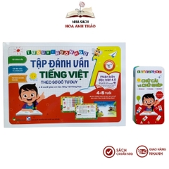 Combo Tập đánh vần tiếng việt phiên bản tương tác kèm thẻ chữ cái chữ ghép