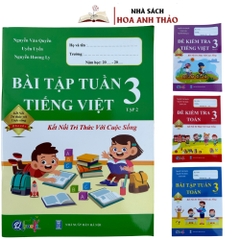 Sách - Combo Bài Tập Tuần Và Đề Kiểm Tra Toán - Tiếng Việt Lớp 3 Kết Nối Tri Thức Với Cuộc Sống