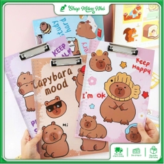 Bìa Trình Ký A4 Capybara Họa Tiết Dễ Thương