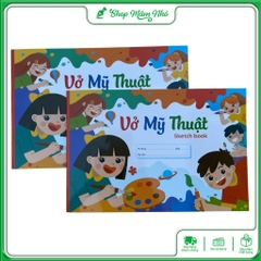 Vở Vẽ Mỹ Thuật Khổ A4 Định Lượng 100gsm, 40 Trang Cả Bìa